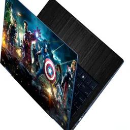 INDIA SHOPERS Full Body Laptop Skin Sticker For 14 to 15.6 inch Laptop - Avengers Team Self Adhesive Stretched Vinyl Laptop Decal 15.6-picture-21