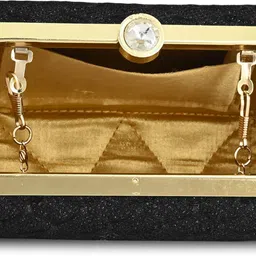 for the beautiful you Party Black Clutch - Regular Size image 5