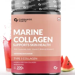 Carbamide Forte Marine Collagen Powder Supplement - for Skin Fish Collagen Powder for Women & Men - 200g Powder - Watermelon Flavour-image-44