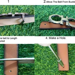 fitknot Men Party, Evening Black Artificial Leather Belt image 4