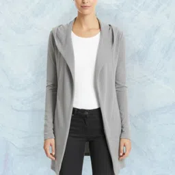 nemoenterprise Women Straight Full Sleeve Grey Shrug-picture-16