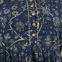 murli kurti Printed Pure Cotton Stitched Flared/A-line Gown image 4