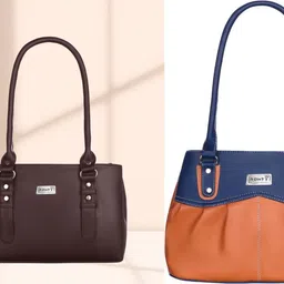 ronty Women Brown, Tan, Blue Shoulder Bag image 1