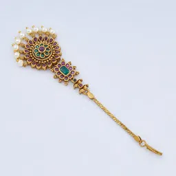 Kushal's Fashion Jewellery Gold-Plated Maangtikka image 2