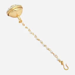 Sanjog Gold-Plated Kundan-Studded Maang Tikka image 2