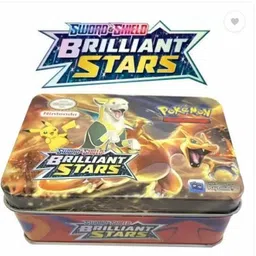 bestie toys Present Pokemon Card Game with Metal Box (41 cards) image 1