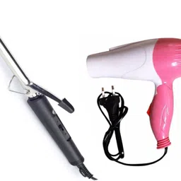 POCKETFRIENDIES 1290 HAIR DRYER + 471B HAIR CURLER (MULTICOLOR) BP029 Personal Care Appliance Combo image 1