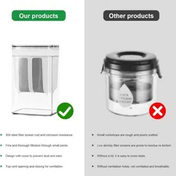 ritesh Yogurt Strainer 1100ml Multi Yoghurt Maker Strainer with Fine Mesh Bag image 3