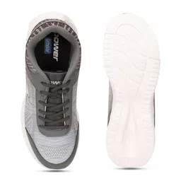 Power Men Grey & White Running Shoes image 3