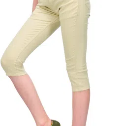 fashion cult Women White Capri image 2