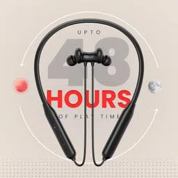 cihyard Bullets C2 - MAGNETIC POWER OFF/ON 48Hr Playtime Headphone Neckband (BK1) Bluetooth Headset image 3