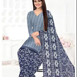 kanheya textile Unstitched Crepe Kurta & Patiyala Material Floral Print-picture-23