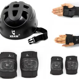 xsaw Protective Set for Cycling Skateboard Skating Scooter Age 3 to 7 Year Blue Small Skating Kit-picture-22