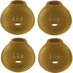 QWEEZER 8 Pcs (4 Pair) gold earbuds cover for level u earbuds cover In The Ear Headphone Cushion-picture-14