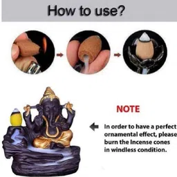 ananya trading Backflow Natural Smoke Cones for Smoke Fountains Multi Fragrance Rose Dhoop image 5