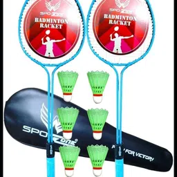 spo zone Premium Quality Badminton Racket And Shuttle Cock With Combo 261831-67 Badminton Kit-picture-32