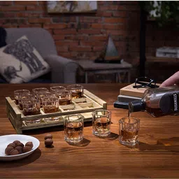 ajarvar (Pack of 6) GLASS SET OF 6 Glass Set Water/Juice Glass image 3