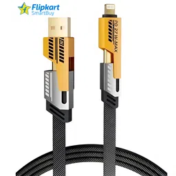 Flipkart SmartBuy USB Type C Cable 6.5 A 1 m Carbon Braided 4 in 1 65W Fast Charging Type C Data Cable | C to C Cable | Type C to Type C Data Cable Compatible for iPhone 11/12/13/14/15/16 / Google / Nothing / Samsung Phones | Type C Laptops Cable & Android Type C Devices Cable-picture-22
