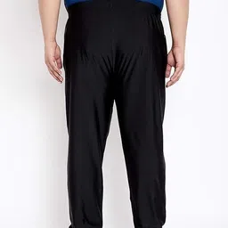 port lotus Men Solid Black Track Pants image 2