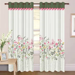 ohd 154 cm (5 ft) Window Polyester Room Darkening Curtain Single Curtain image 1