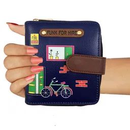 Funk For Hire Women Printed PU Two Fold Wallet With SD Card Holder image 5