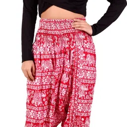 fusfus Printed Cotton Women Harem Pants image 2