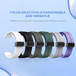 GameSir Watch Strap Compatible Soft Type Waterproof Adjustable Comfortable 22 mm Silicone Watch Strap image 4