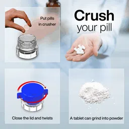 otica Tablet crusher Pill Grinder Tablet pulverizer Medicine crusher in powder form Ishnee IN189 Tablet Crusher (Pack Of 2) Manual Tablet Crusher image 3