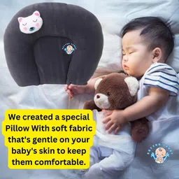 kotton candy Mustard Seeds (Rai) Pillow Velvet, Baby Head Shaping Takiya Soft Pillow Mustard Seeds Solid Baby Pillow Pack of 1 image 3