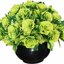 hdx enterprise Green Rose Artificial Flower Green Rose Artificial Flower with Pot image 2