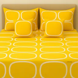 amrange 190 TC Cotton Double Checkered Flat Bedsheet-picture-25