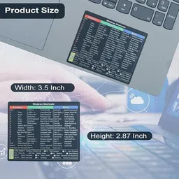 Eway All-in-One Keyboard Shortcut Key Sticker for Laptop PC Waterproof & Anti-Scratch Laptop User Office Programmer Remote Worker Data Entry Operator IT Employees Keyboard Skin image 5