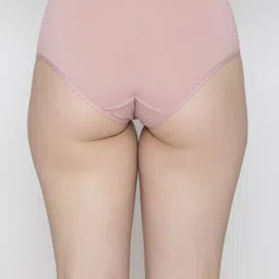 B'ZAR Pack Of 3 Hipster Mid Rise Brief BZP9001-Olv-Rose-Gry image 5