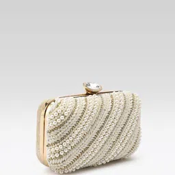 fabbhue Party Cream Clutch image 3