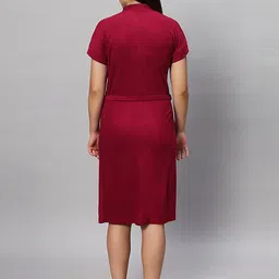 hotgown Maroon Medium Bath Robe image 2