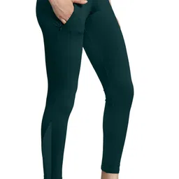 mehrang Solid Women Dark Green Tights-picture-22