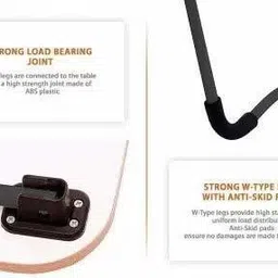 mayko & bayko Multipurpose Foldable Table with Cup Holder, Study , Bed ,Table, Portable Wood Portable Laptop Table image 5