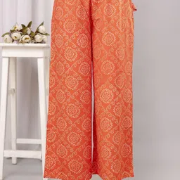 kanchuk Women Regular Fit Multicolor Cotton Blend Trousers image 1
