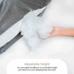 vyomfit J shape Microfibre Solid Pregnancy Pillow Pack of 1 image 4