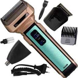 RDFG 3in1 High Power Hair Clipper Foil Shaver Rechargeable Cordless Electric Razor Fully Waterproof Grooming Kit 120 minRuntime 4 Length Settings image 1