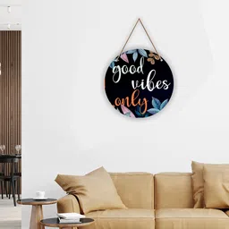 hombli Good Vibes Only Wall Name Plate image 5