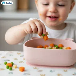 funblast Silicone Suction Bowl for Babies | Safe BPA-Free Feeding Bowl - Silicone image 5