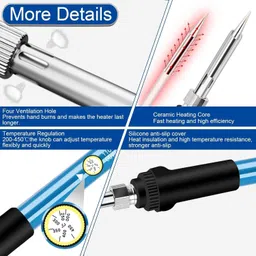 toolihub Electronic 3in1 Mobile Soldering Iron Equipment Tool 60 W Temperature Controlled image 5