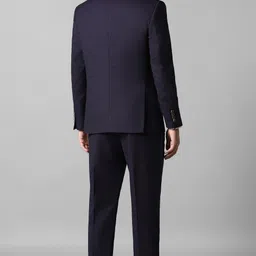 louis philippe Men Men Black Slim Fit Textured Formal Three Piece Suit Solid Suit image 3