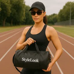 tagvin 25 L Gym Duffel Bag - Style Look Gym Duffel Bag | Waterproof Faux Leather Travel Bag - Black image 1