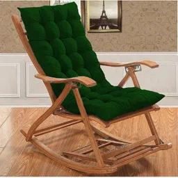 daddy cool Rocking Chair Cushion Polyester Fibre Solid Chair Pad Pack of 1-picture-45