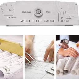 ranx Fillet Weld Gauge 1/8 to 1” 7 Blades in one Set Fillet Snap Gauge image 2