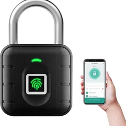 budwill Smart Fingerprint Padlock with 2 Way Access Fingerprint Mobile App Access Bicycle Lock-picture-23