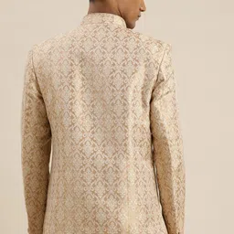 vastramay Men Self Design Single Breasted Festive Blazer image 2