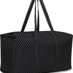 house of common 10 L Hand Duffel Bag - TT Travel Black Dot Bag Big Size Man & Woman - Black - Regular Capacity image 5